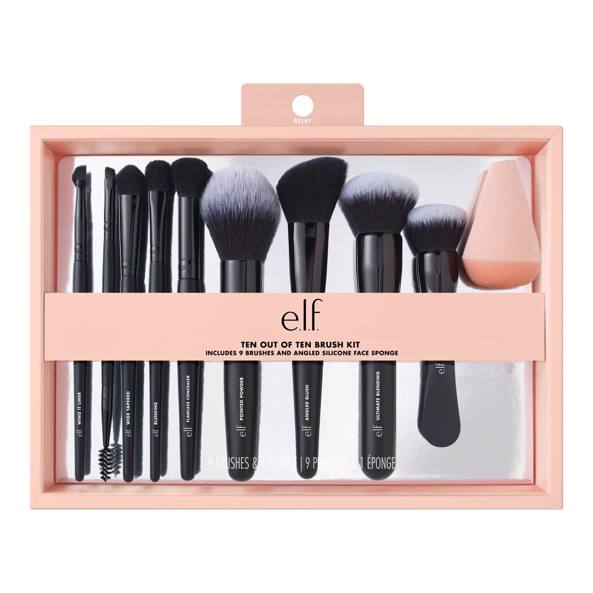 e.l.f. Ten Out Of Ten Brush Set – 10-Piece Synthetic Makeup Brush Kit for Face, Eyes & Brows, Vegan & Cruelty-Free Avelisse