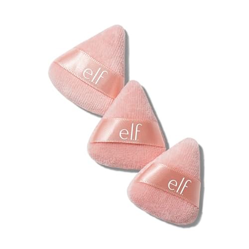 e.l.f. Halo Glow Pinkie Puffs - Finger-Sized Mini Puffs for Loose & Pressed Powders - Soft, Reusable, Washable - Vegan & Cruelty-Free - Set of 3 - görsel 2