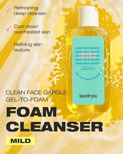 LAUNDRYOU Gel-to-Foam Gentle Facial Cleanser | Hydrating PHA & Probiotic Face Wash for Oily & Acne-Prone Skin | Korean Skin Care (5.64 fl oz) - görsel 4