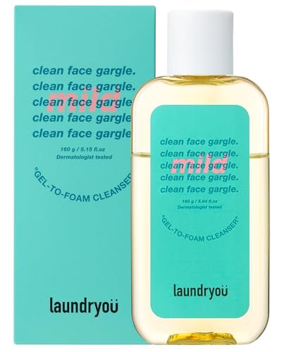 LAUNDRYOU Gel-to-Foam Gentle Facial Cleanser | Hydrating PHA & Probiotic Face Wash for Oily & Acne-Prone Skin | Korean Skin Care (5.64 fl oz) - görsel 2