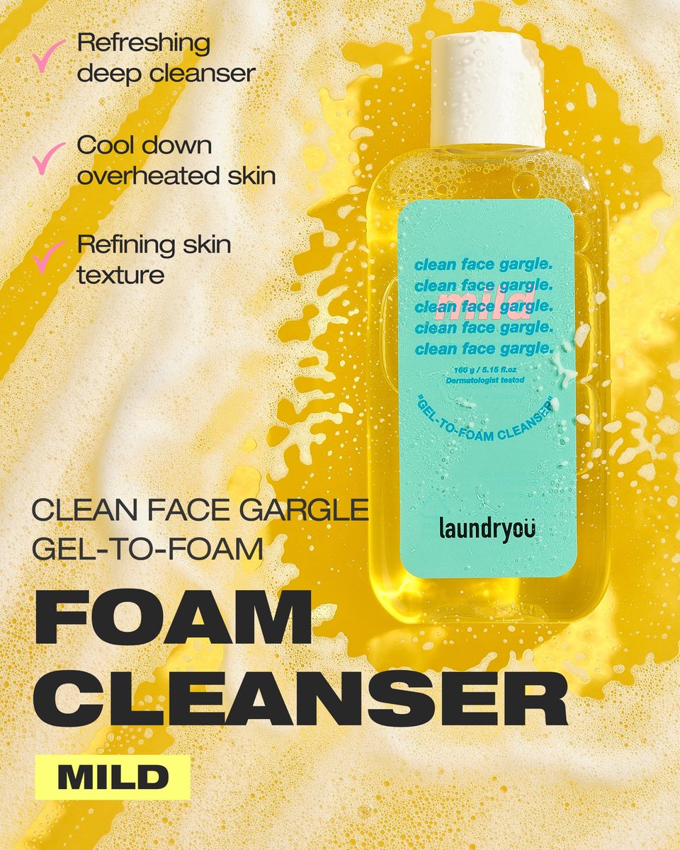 LAUNDRYOU Gel-to-Foam Gentle Facial Cleanser | Hydrating PHA & Probiotic Face Wash for Oily & Acne-Prone Skin | Korean Skin Care (5.64 fl oz) - görsel 3