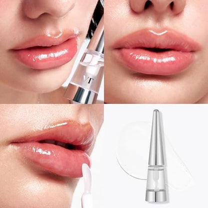VT COSMETICS Reedle Shot Lip Plumper - Hydrating & Volumizing Clear Lip Gloss with Microneedling Effect & Hyaluronic Acid for Fuller, Smoother Lips (Beginner, 0.15 oz)