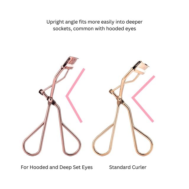 Jenny Patinkin The Big Reveal Eyelash Curler for Hooded Eyes, Deep Set Eyes – Precision & Professional Eyelash Curler for Difficult Eye Shapes with Replacement Silicone Pad, Nickel Free Avelisse