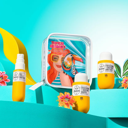 Sol de Janeiro Tropical Abundance Hair Repair Trio Travel Set – Sulfate-Free Brazilian Joia Shampoo, Conditioner & Leave-In Spray (TSA-Friendly 3-Pack) Avelisse