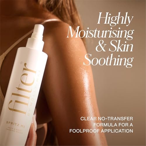 Filter by Molly-Mae Spritz Me Tanning Water - Moisturizing Self Tanner for Golden, Streak-Free Glow - Natural-Looking Sunless Tan - Fast Developing, Long-Lasting - Clear & Oil-Free - 200ml - görsel 8