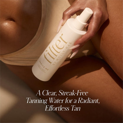 Filter by Molly-Mae Spritz Me Tanning Water - Moisturizing Self Tanner for Golden, Streak-Free Glow - Natural-Looking Sunless Tan - Fast Developing, Long-Lasting - Clear & Oil-Free - 200ml