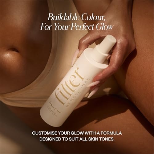 Filter by Molly-Mae Spritz Me Tanning Water - Moisturizing Self Tanner for Golden, Streak-Free Glow - Natural-Looking Sunless Tan - Fast Developing, Long-Lasting - Clear & Oil-Free - 200ml - görsel 10