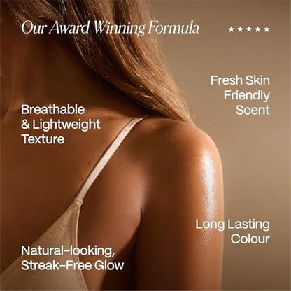 Filter by Molly-Mae Spritz Me Tanning Water - Moisturizing Self Tanner for Golden, Streak-Free Glow - Natural-Looking Sunless Tan - Fast Developing, Long-Lasting - Clear & Oil-Free - 200ml
