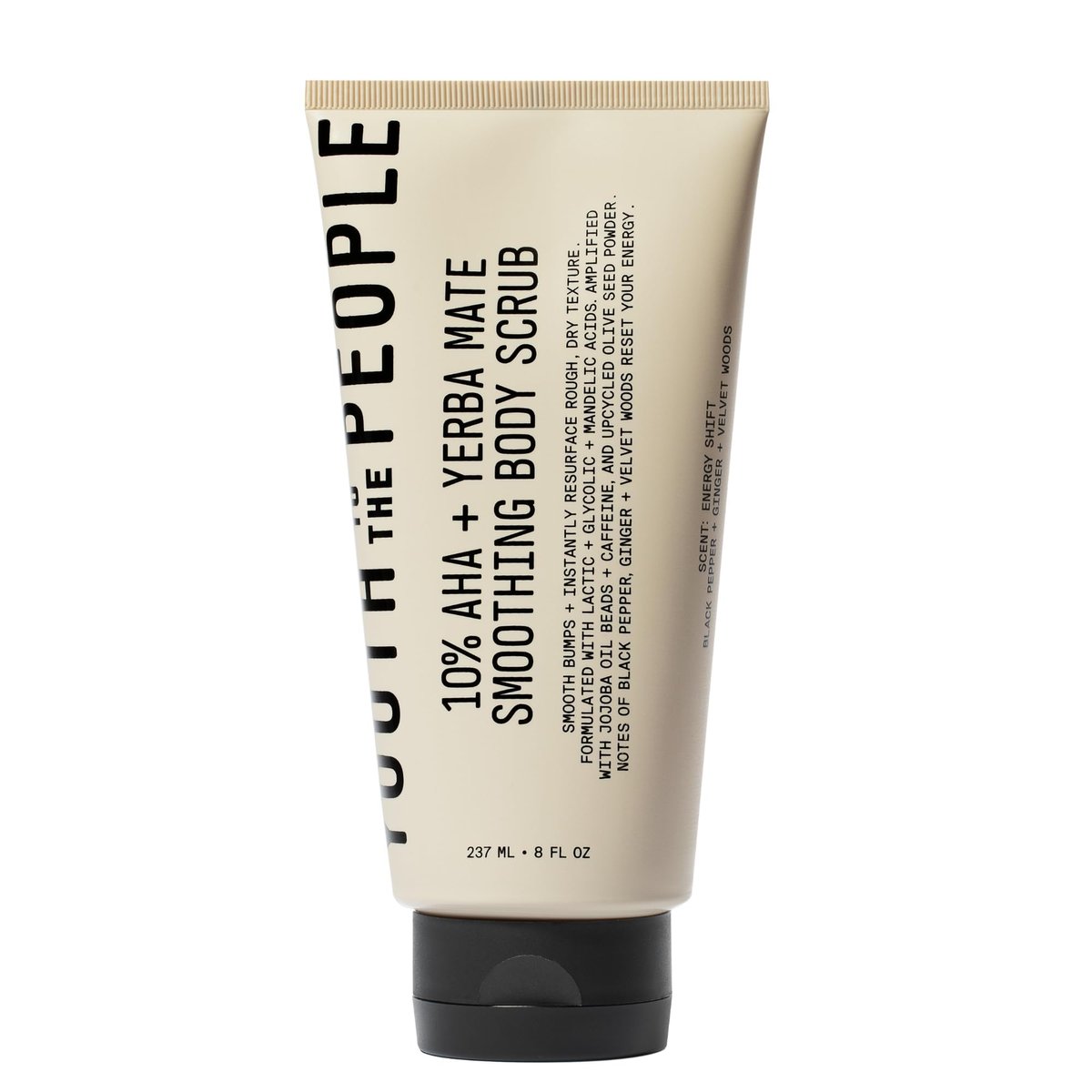 Youth To The People 10% AHA + Yerba Mate Smoothing Energy Body Scrub – 8 fl oz | Exfoliates Rough Texture & Dry Skin, Suitable for Sensitive & Keratosis Pilaris Skin, Vegan Avelisse