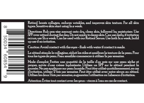 Brickell Men's Retinol Face Moisturizer Cream for Men - Natural & Organic Anti-Wrinkle Night Cream with Retinol & Hyaluronic Acid, Fragrance-Free, 2 oz Avelisse
