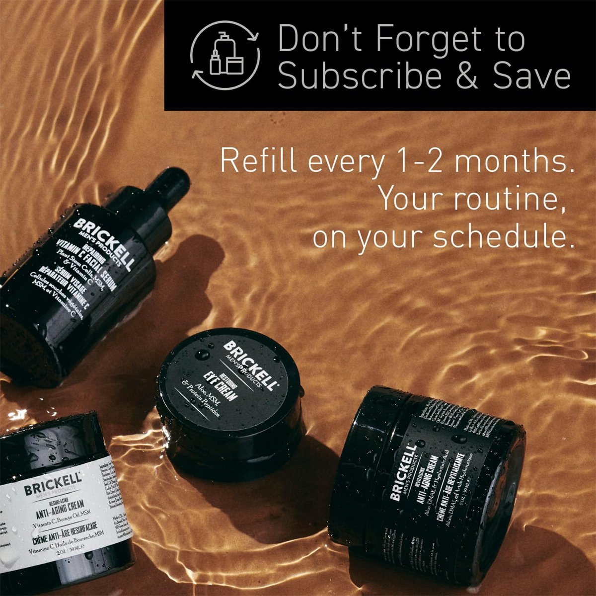Brickell Men's Retinol Face Moisturizer Cream for Men - Natural & Organic Anti-Wrinkle Night Cream with Retinol & Hyaluronic Acid, Fragrance-Free, 2 oz Avelisse