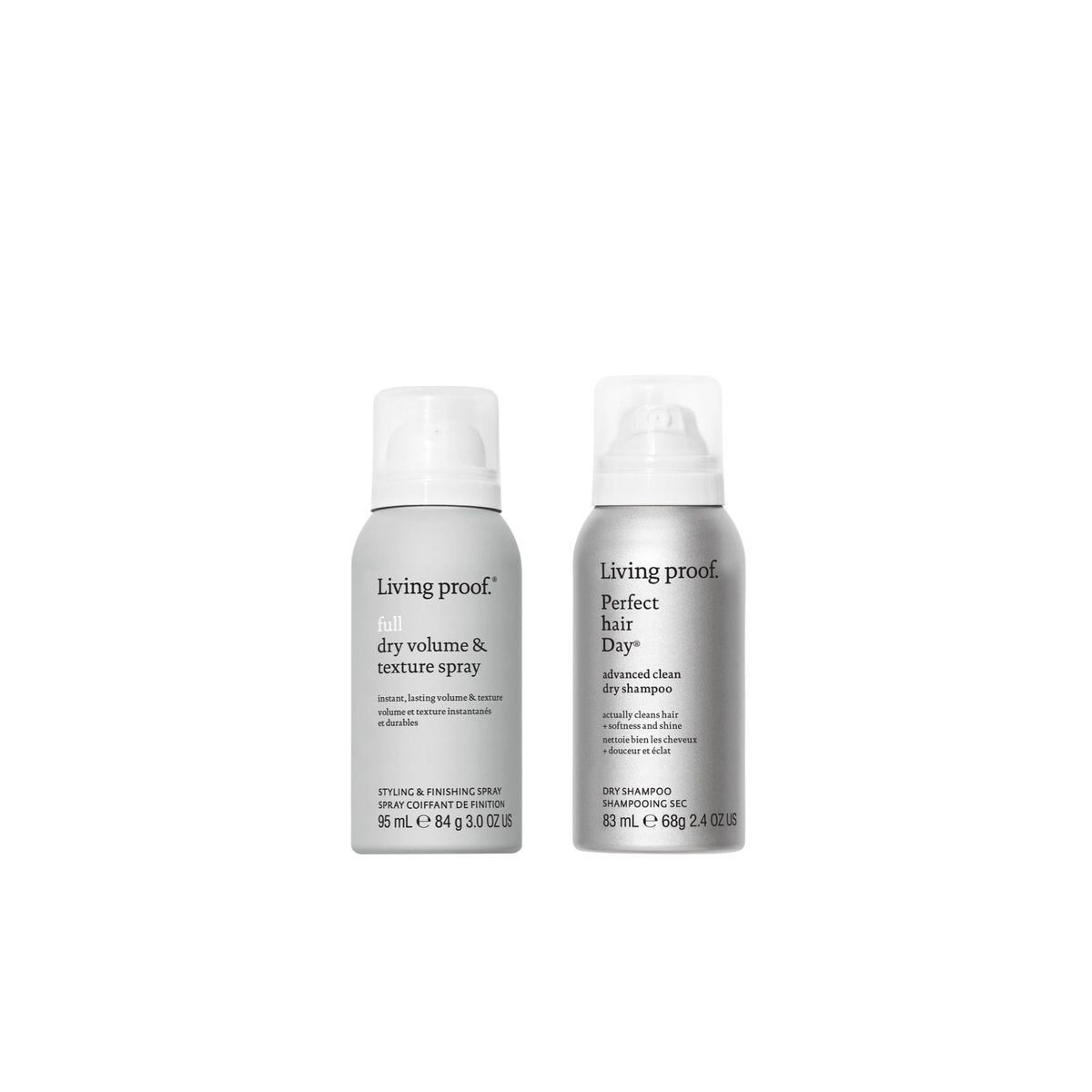 Living Proof Travel Size Advanced Clean Dry Shampoo + Dry Volume & Texture Spray Bundle ($37 Value) Avelisse