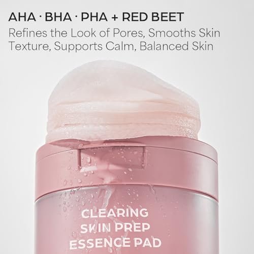 House of Hur Clearing Skin Prep Essence Pads – Fungal Acne Safe AHA BHA PHA Exfoliating Toner Pads with Red Beet Extract – Alcohol-Free, Fragrance-Free – Korean Skincare – 70 Pads - görsel 5