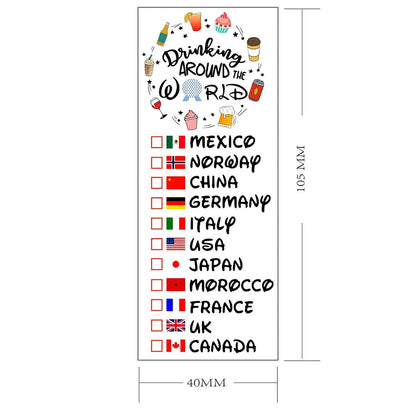 Epcot Drink Around World Temporary Tattoo – Match with Your Epcot Drink Around World Shirt Avelisse