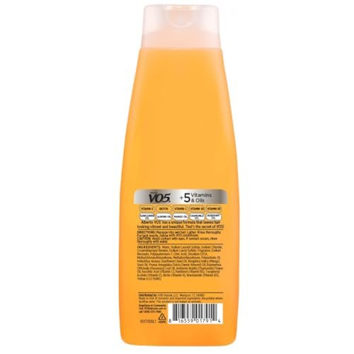 Alberto VO5 Daily Revitalizing Shampoo 15 oz (Pack of 6) - Moisturizing & Gentle Cleansing Avelisse