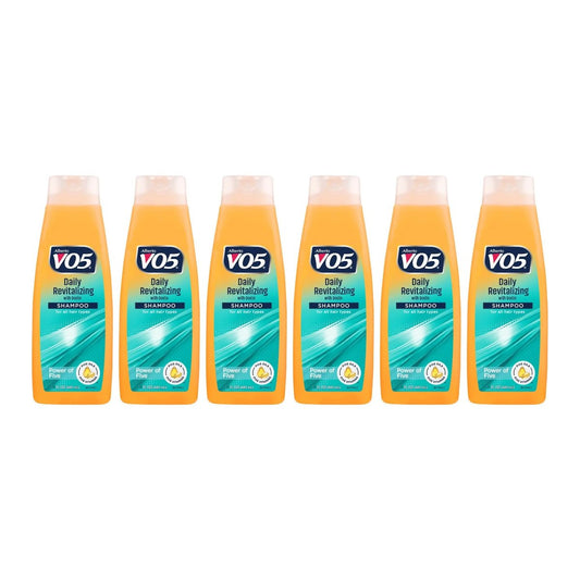 Alberto VO5 Daily Revitalizing Shampoo 15 oz (Pack of 6) - Moisturizing & Gentle Cleansing Avelisse