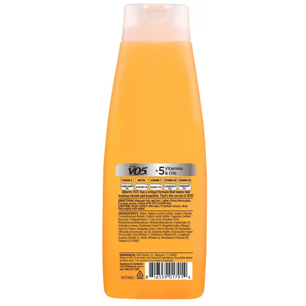 Alberto VO5 Daily Revitalizing Shampoo 15 oz (Pack of 6) - Moisturizing & Gentle Cleansing Avelisse
