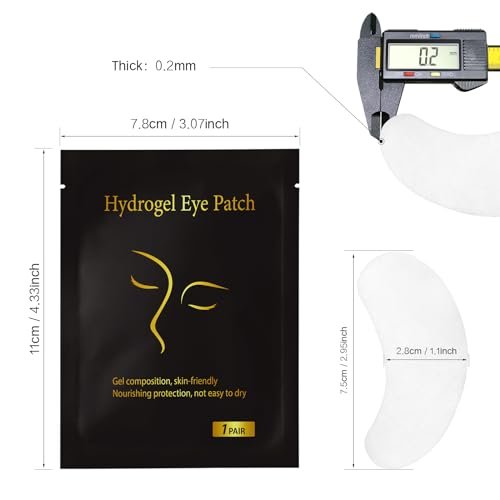 Vaincre 120 Pairs Hydrogel Under Eye Patches – Lint-Free Gel Eye Pads for Lash Extensions & Lash Lift Supplies - görsel 5