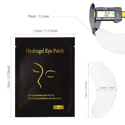 Vaincre 120 Pairs Hydrogel Under Eye Patches – Lint-Free Gel Eye Pads for Lash Extensions & Lash Lift Supplies