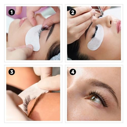 Vaincre 120 Pairs Hydrogel Under Eye Patches – Lint-Free Gel Eye Pads for Lash Extensions & Lash Lift Supplies