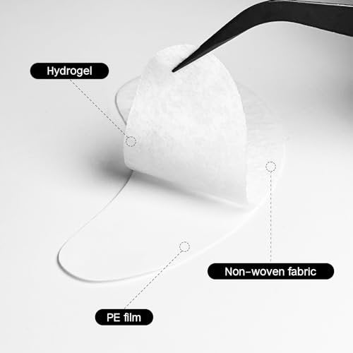 Vaincre 120 Pairs Hydrogel Under Eye Patches – Lint-Free Gel Eye Pads for Lash Extensions & Lash Lift Supplies - görsel 7