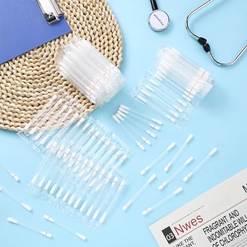 Hoolerry 200 Pcs Piercing Aftercare Swabs - Individually Packaged Saline Solution Swabs for Hole Cleaner, Keloid Bump Removal, Nose Piercing Bump Avelisse