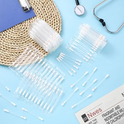 Hoolerry 200 Pcs Piercing Aftercare Swabs - Individually Packaged Saline Solution Swabs for Hole Cleaner, Keloid Bump Removal, Nose Piercing Bump Avelisse