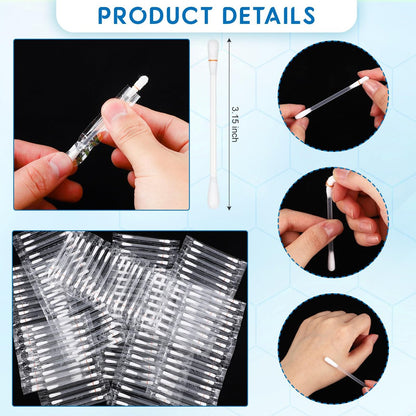 Hoolerry 200 Pcs Piercing Aftercare Swabs - Individually Packaged Saline Solution Swabs for Hole Cleaner, Keloid Bump Removal, Nose Piercing Bump Avelisse
