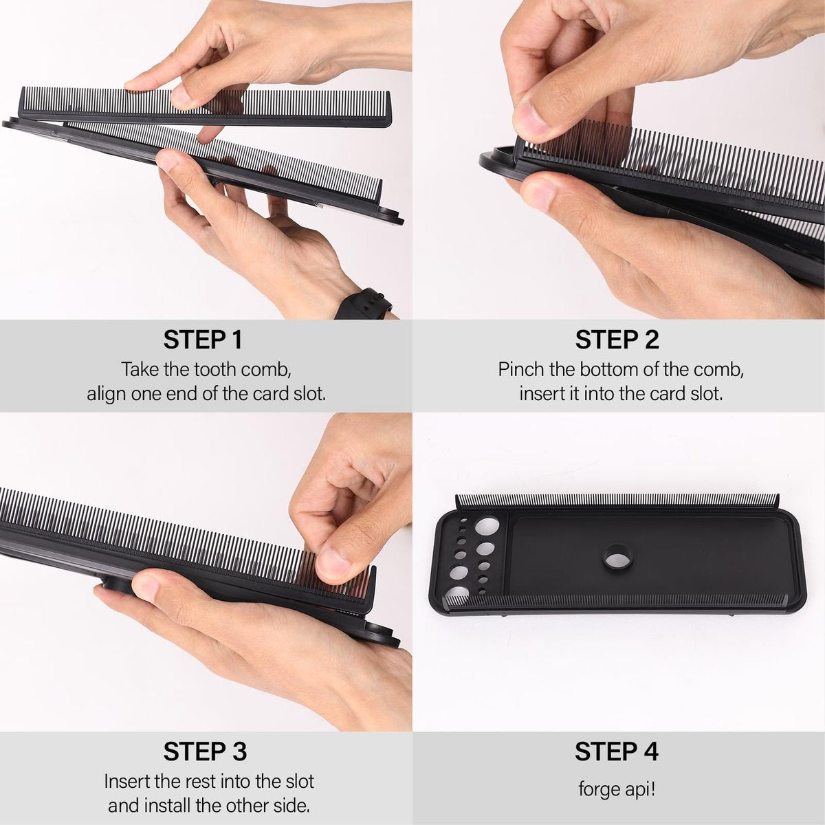 AliLeader Hair Extension Tool Tray with 2 Hair Combs - Wig Stand Tripod Holder for Styling, Washing, Coloring, and Blow-Drying Weft, Clip-In, Tape-In Extensions - görsel 5