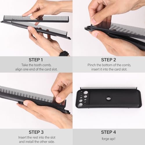 AliLeader Hair Extension Tool Tray with 2 Hair Combs - Wig Stand Tripod Holder for Styling, Washing, Coloring, and Blow-Drying Weft, Clip-In, Tape-In Extensions - görsel 6