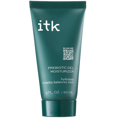 ITK Skincare Prebiotic Gel Face Moisturizer for Oily, Acne Prone Skin - Niacinamide + Squalane + Cucumber Extract - Hydrate & Energize Skin - Dark Spot Corrector - Vegan & Cruelty Free