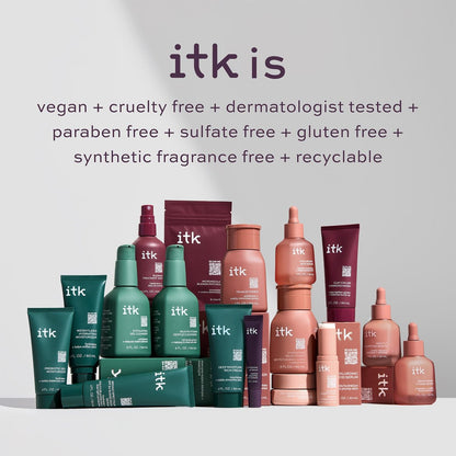 ITK Skincare Prebiotic Gel Face Moisturizer for Oily, Acne Prone Skin - Niacinamide + Squalane + Cucumber Extract - Hydrate & Energize Skin - Dark Spot Corrector - Vegan & Cruelty Free