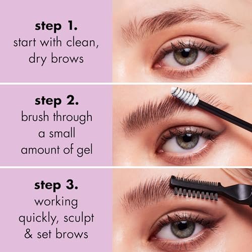 e.l.f. Brow Laminating Gel - Strong-Hold Clear Brow Gel for Laminated Brows, Vegan & Cruelty-Free - görsel 8