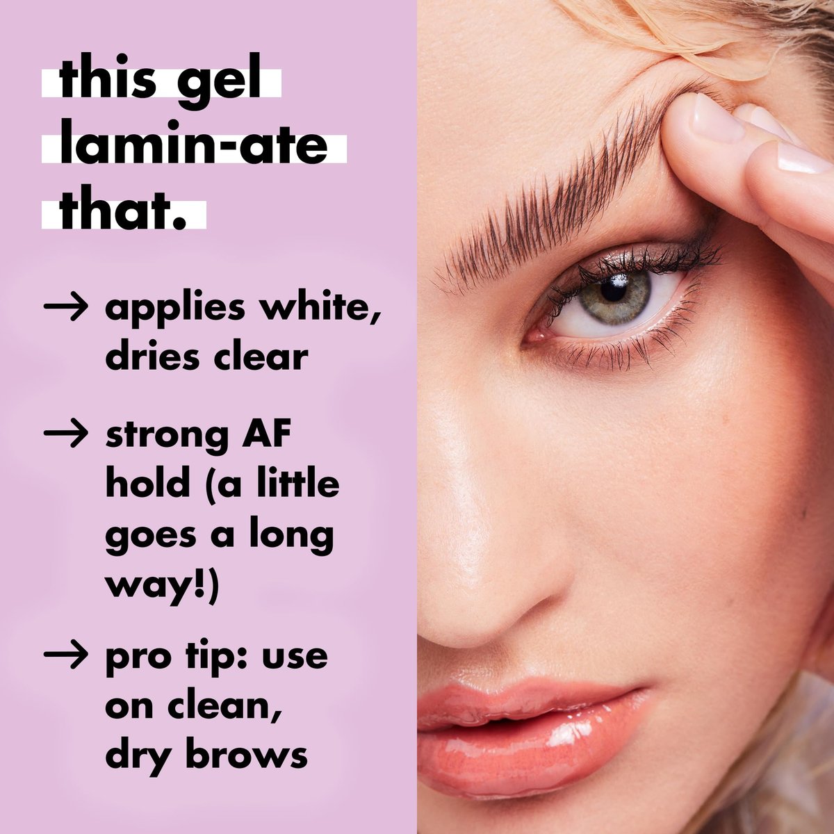 e.l.f. Brow Laminating Gel - Strong-Hold Clear Brow Gel for Laminated Brows, Vegan & Cruelty-Free - görsel 11