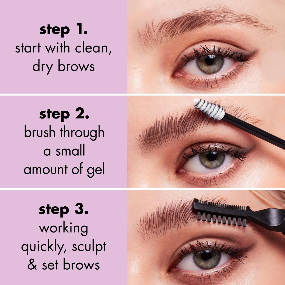 e.l.f. Brow Laminating Gel - Strong-Hold Clear Brow Gel for Laminated Brows, Vegan & Cruelty-Free - görsel 7