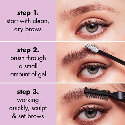 e.l.f. Brow Laminating Gel - Strong-Hold Clear Brow Gel for Laminated Brows, Vegan & Cruelty-Free