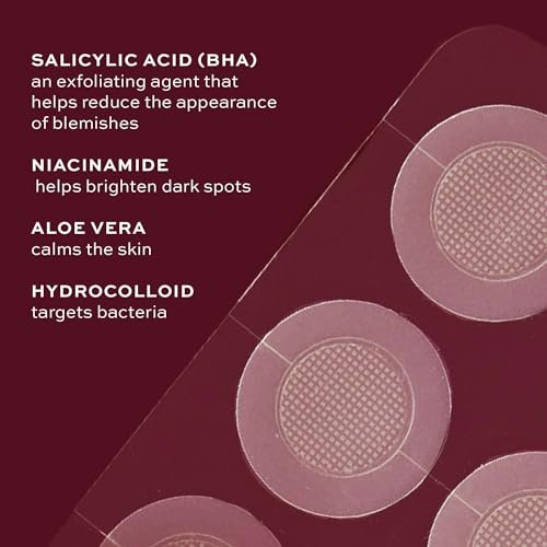 ITK Microneedle Blemish Pimple Patches with Aloe Vera - Blemish Spot Treatment - Reduces Appearance of Blemishes + Dark Spots - Soothes + Heals Skin - Oil-Free for All Skin Types - 6 Count Packet - görsel 7