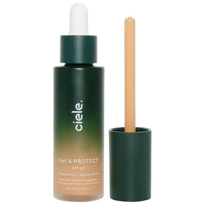 Ciele Tint & Protect SPF 50+ Tinted Serum Foundation - 05 Medium | Sheer Coverage & Sun Protection Avelisse