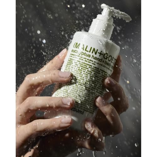 MALIN+GOETZ Eucalyptus Hand + Body Scrub – Resurfacing Cleanser with Lactic Acid, Mandelic Acid, Pumice & Niacinamide – Deeply Cleanses, Smooths & Brightens – Vegan & Cruelty-Free (8.5 fl oz) Avelisse