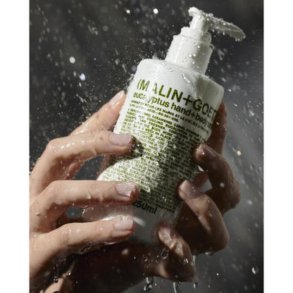 MALIN+GOETZ Eucalyptus Hand + Body Scrub – Resurfacing Cleanser with Lactic Acid, Mandelic Acid, Pumice & Niacinamide – Deeply Cleanses, Smooths & Brightens – Vegan & Cruelty-Free (8.5 fl oz) Avelisse
