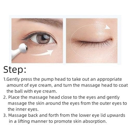 ELCHHIRSCH Snail Peptide Under Eye Cream – 2% Nicotinamide (Vitamin B3): Brightens dark circles, evens skin tone, – Image 12