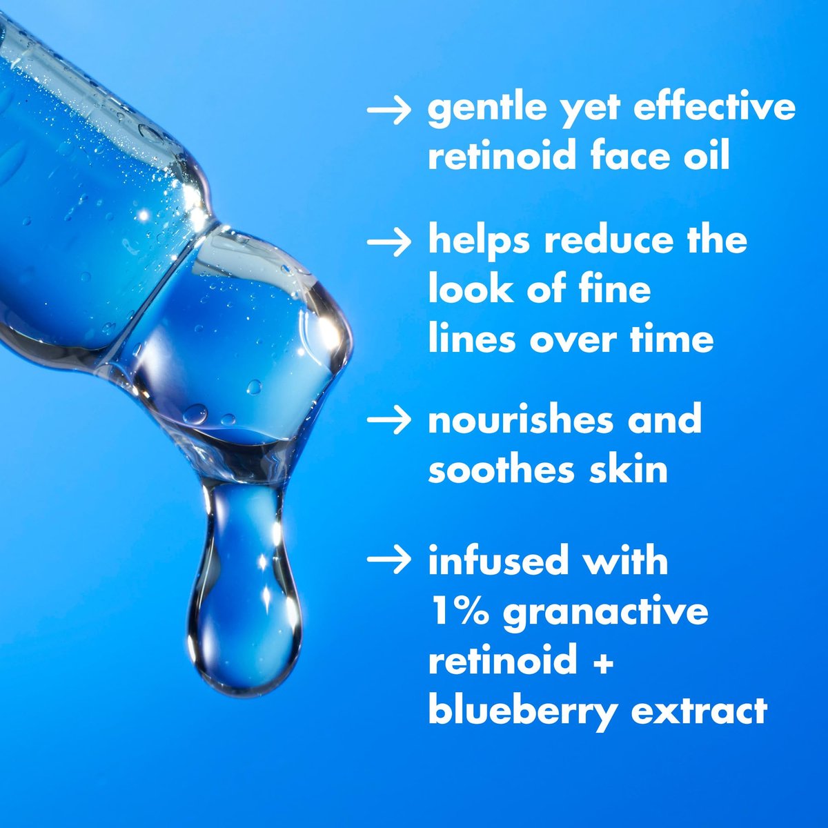e.l.f. SKIN Youth Boosting Blue-ty Sleep Night Oil - Gentle Overnight Face Oil for Fine Lines & Uneven Texture, Lightweight, Vegan & Cruelty-Free - görsel 3