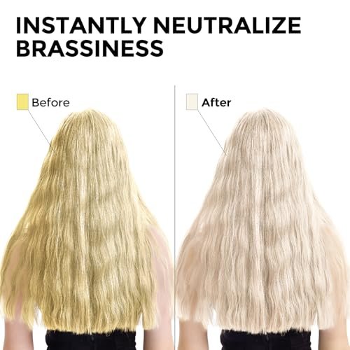 COLORLOMO Bye Bye Yellow Purple Shampoo - Neutralizes Brass & Yellow Tones for Blonde, Silver & Highlighted Hair - Sulfate Free - 11.83 Fl Oz Avelisse
