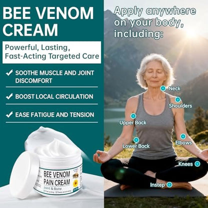 CHANGARLOAD New Zealand Bee Venom Cream for Body Part – 2-Pack Daily Care for Back, Neck, Hands, and Feet