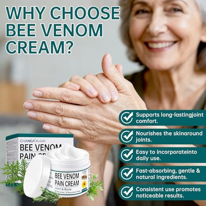 CHANGARLOAD New Zealand Bee Venom Cream for Body Part – 2-Pack Daily Care for Back, Neck, Hands, and Feet
