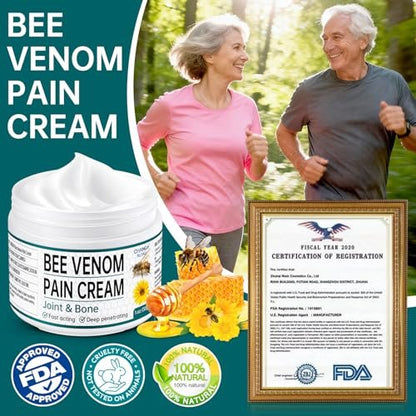 CHANGARLOAD New Zealand Bee Venom Cream for Body Part – 2-Pack Daily Care for Back, Neck, Hands, and Feet