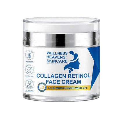 Anti-Aging Face Moisturizer with SPF, Collagen, Retinol & Hyaluronic Acid - Lift & Firm Cream for Dry, Aging Skin 1.7oz Avelisse