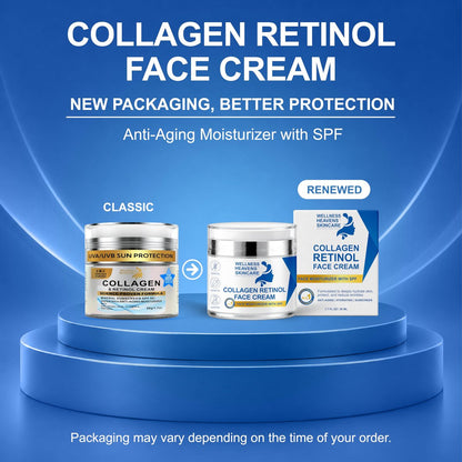Anti-Aging Face Moisturizer with SPF, Collagen, Retinol & Hyaluronic Acid - Lift & Firm Cream for Dry, Aging Skin 1.7oz Avelisse