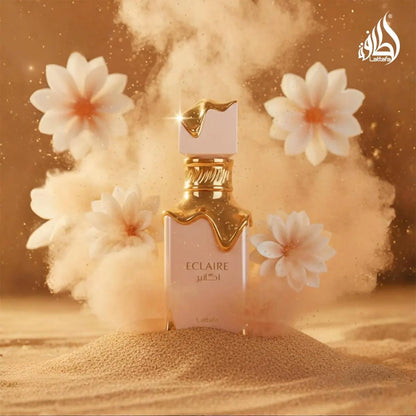 Lattafa Eclaire Eau de Parfum | Vanilla, Caramel, Sweet Floral Fragrance for Women | 3.4 oz / 100 ml Avelisse