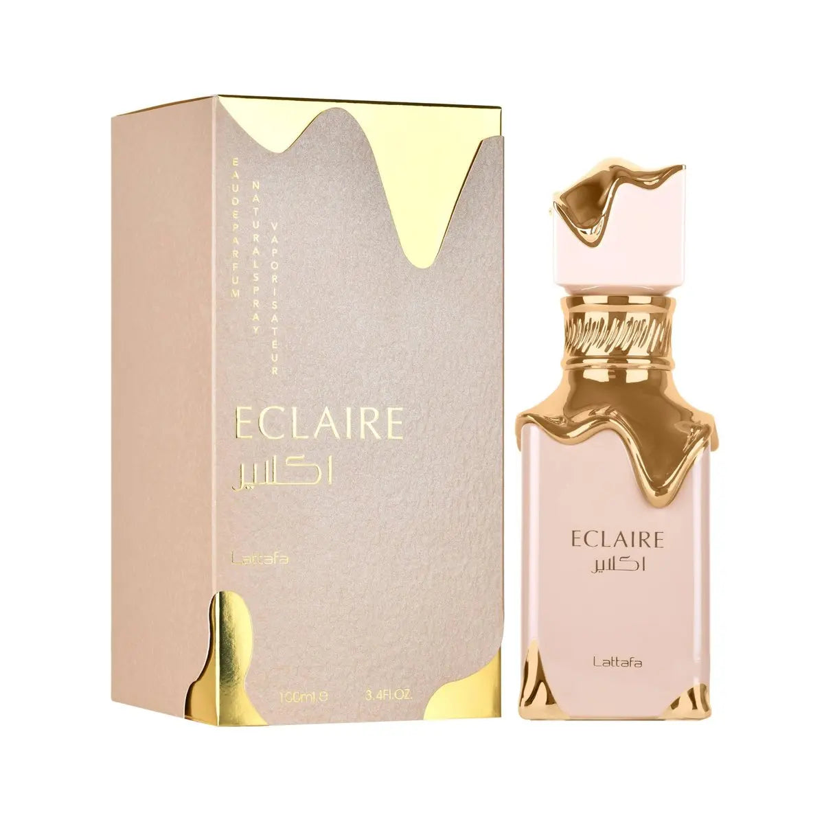 Lattafa Eclaire Eau de Parfum | Vanilla, Caramel, Sweet Floral Fragrance for Women | 3.4 oz / 100 ml Avelisse